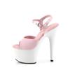 Pleaser - ADORE709 Sandale à bride à la cheville, Pole dance chaussures - Rose/Blanc Product image